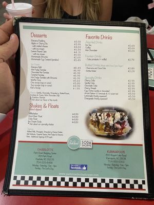 Menu photo 3 Park Road Soda Shoppe - Kannapolis Kannapolis, NC Menu photo 3 Park Road Soda Shoppe - Kannapolis Kannapolis, NC
