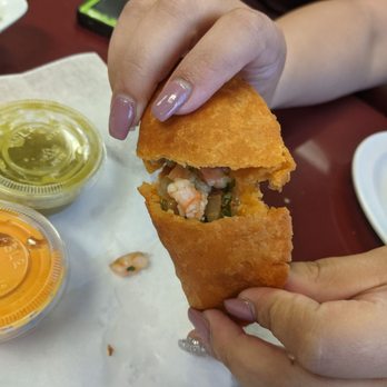 El Coco Loco Modesto - Inside empanadas - Seafood Near Me - Modesto, California