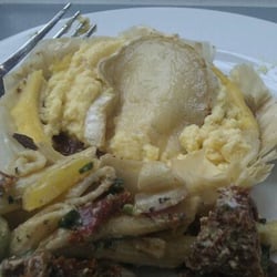 Frangos World Cuisine - A goat's cheese and red onion tartlet from frangos. inspired by the facehuggers from Alien