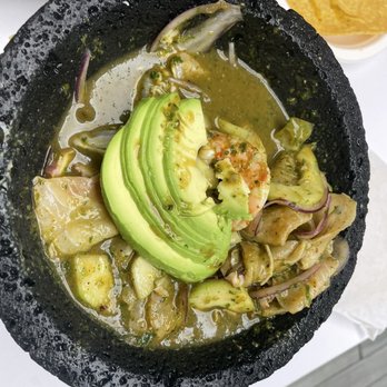 Mariscos El Submarino - Aguachile Mixto Negro - Seafood Near Me - Jackson Heights, New York