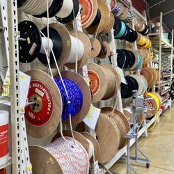 Outdoor Supply Hardware - Variety in abundance. Cables, ropes, and cords.