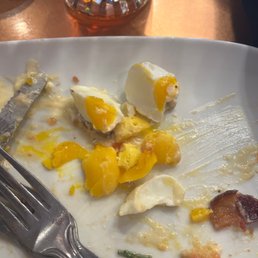 Hard boiled poached eggs???