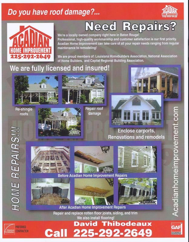 Slide of Acadian Home Improvement