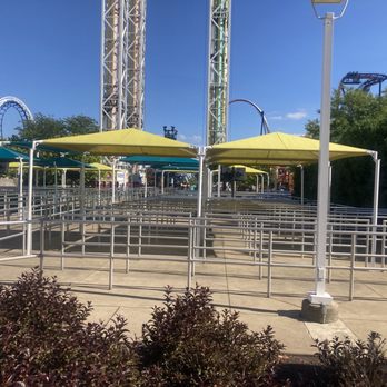 Cedar Point - Lines to the Power Tower - Amusement Parks Near Me - Sandusky, Ohio