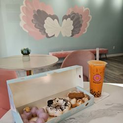 Mochi Queen - Blueberry, oreo, and mocha mochi donut