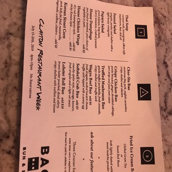 The BAO - Clayton Restaurant Week Menu - Asian Fusion Near Me - Clayton, Missouri