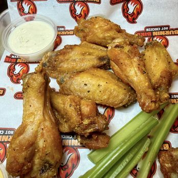 Burnin Bird Hot Chicken - Lemon Pepper 15 Piece Wings - Chicken Shop Near Me - Washington, DC, District of Columbia