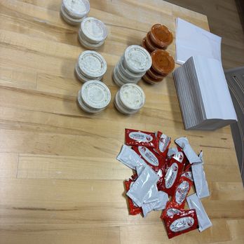 Crown Chicken And Grill - All sauces on the side (white and red) - American Near Me - Lancaster, California Crown Chicken And Grill - All sauces on the side (white and red) - American Near Me - Lancaster, California