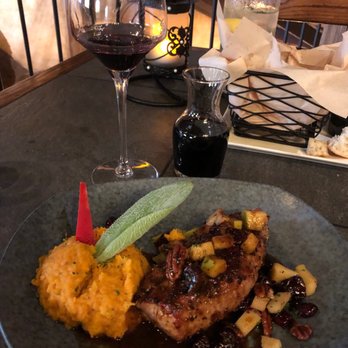Cabernet Grill - Oak Smoked Pork Tenderloin Maple Chipotle Sweet Potato Mash - Seafood Near Me - Fredericksburg, Texas Cabernet Grill - Oak Smoked Pork Tenderloin Maple Chipotle Sweet Potato Mash - Seafood Near Me - Fredericksburg, Texas