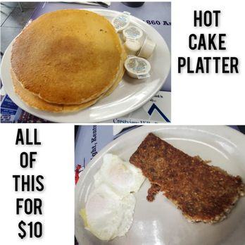 Ft Wright Family Restaurant - Hot Cake Platter - 3 Hotcakes,  2 Eggs,  Choice of Meat - Breakfast & Brunch Near Me - Fort Wright, Kentucky