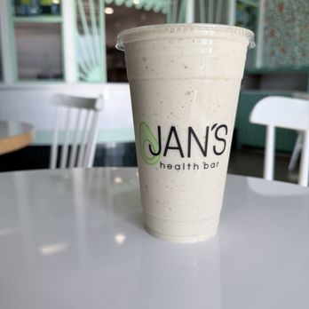 Jan's Health Bar - Peanut butter banana date shake so good! - Juice Bars & Smoothies Near Me - Costa Mesa, California Jan's Health Bar - Peanut butter banana date shake so good! - Juice Bars & Smoothies Near Me - Costa Mesa, California