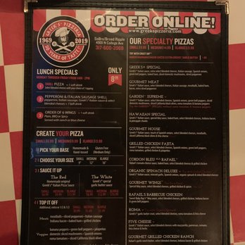 Greek's Pizzeria - Pizza Near Me - Indianapolis, Indiana