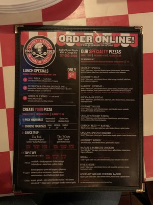 Menu photo 1 Greek's Pizzeria Indianapolis, IN