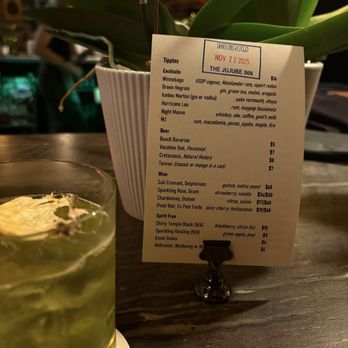 The Jujube Inn - Green negroni - Desserts Near Me - St. Louis, Missouri