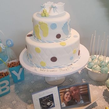 LOVE of Sweets - Two tier vanilla rum cake with guava filling and chocolate cake pops. - Custom Cakes Near Me LOVE of Sweets - Two tier vanilla rum cake with guava filling and chocolate cake pops. - Custom Cakes Near Me