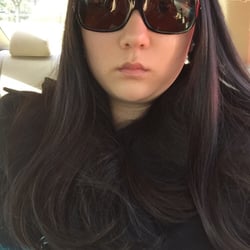 Carla's Hair Salon - This is the result of the curly, voluminous blow dry I asked for. It's basically straight with a flick at the end.