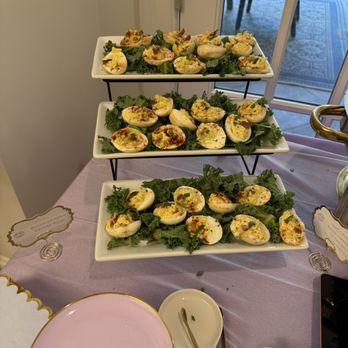 Leena's Eats Catering - Bacon jalapeño deviled eggs - Caterers Near Me - Matthews, North Carolina Leena's Eats Catering - Bacon jalapeño deviled eggs - Caterers Near Me - Matthews, North Carolina