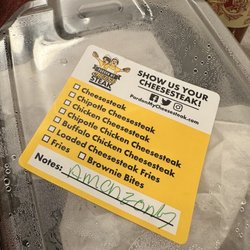 Amonzonby , the incorrect cheesesteak I received.