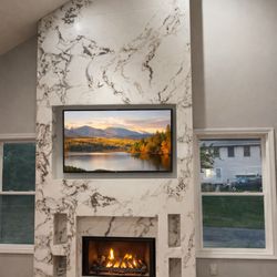 American Stone & Marble - Dekton Fireplace