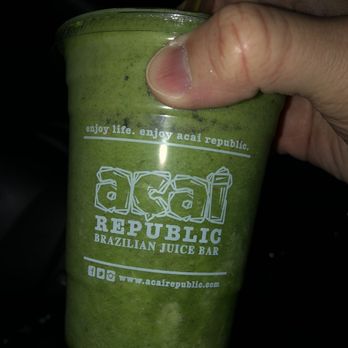 Acai Republic - green juice. Excellent - Acai Bowls Near Me - Fullerton, California