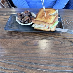 The Water Tower Grille - Turkey, Bacon & Swiss with brussel sprouts