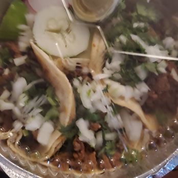 El Patron Mexican Grill - 3 steak tacos - Mexican Near Me - Catonsville, Maryland