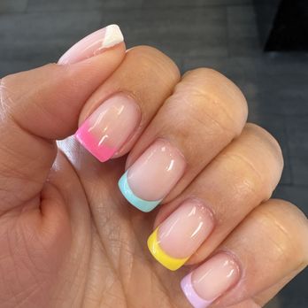 Fellini Nail Studio - rainbow french manicure gel builder - Nail Salons Near Me - Santa Clara, California Fellini Nail Studio - rainbow french manicure gel builder - Nail Salons Near Me - Santa Clara, California