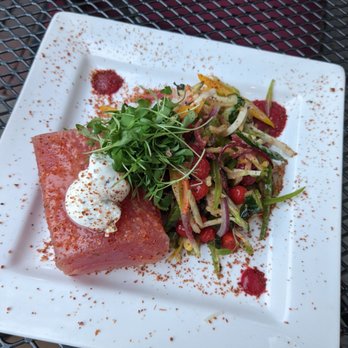 Leunig's Bistro - Tuna watermelon app - French Near Me - Burlington, Vermont Leunig's Bistro - Tuna watermelon app - French Near Me - Burlington, Vermont