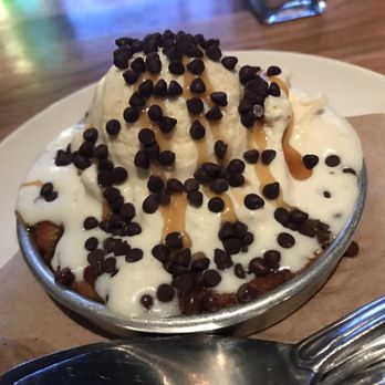 BJ's Restaurant & Brewhouse - Salted caramel pizookie - New American Near Me - Laurel, Maryland BJ's Restaurant & Brewhouse - Salted caramel pizookie - New American Near Me - Laurel, Maryland