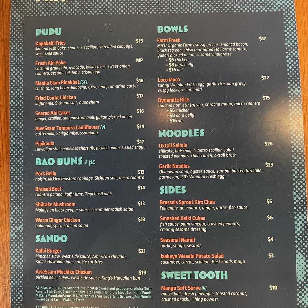 Piko Kitchen + Bar - Cocktail Bars Near Me - Honolulu, Hawaii Piko Kitchen + Bar - Cocktail Bars Near Me - Honolulu, Hawaii