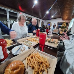 Big Buoy's - Eating the great food and enjoying the live entertainment!