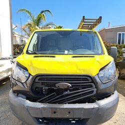 This customer was very happy to get their van back after it was in a accident.