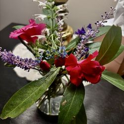 Fresh Flowers by the bed!