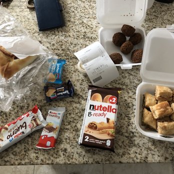 Jerusalem Bakery & Grill - 6 almond / 6 pistachio baklava $9.91, assortment of candies, spinach calzone, and some falafel from the restaurant ($3.17) - Bakeries Near Me - Marietta, Georgia Jerusalem Bakery & Grill - 6 almond / 6 pistachio baklava $9.91, assortment of candies, spinach calzone, and some falafel from the restaurant ($3.17) - Bakeries Near Me - Marietta, Georgia