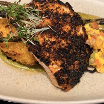 Taverne In The Sky - Wood fired salmon. Hands down one of the best meals I've ever eaten and I am a snobby foodie! - American Near Me - Green Bay, Wisconsin Taverne In The Sky - Wood fired salmon. Hands down one of the best meals I've ever eaten and I am a snobby foodie! - American Near Me - Green Bay, Wisconsin