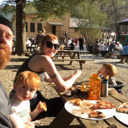 My boys approved of thispie which had our favorite toppings, homemade sausage, pepperoni, mushrooms, and kalamata olives.