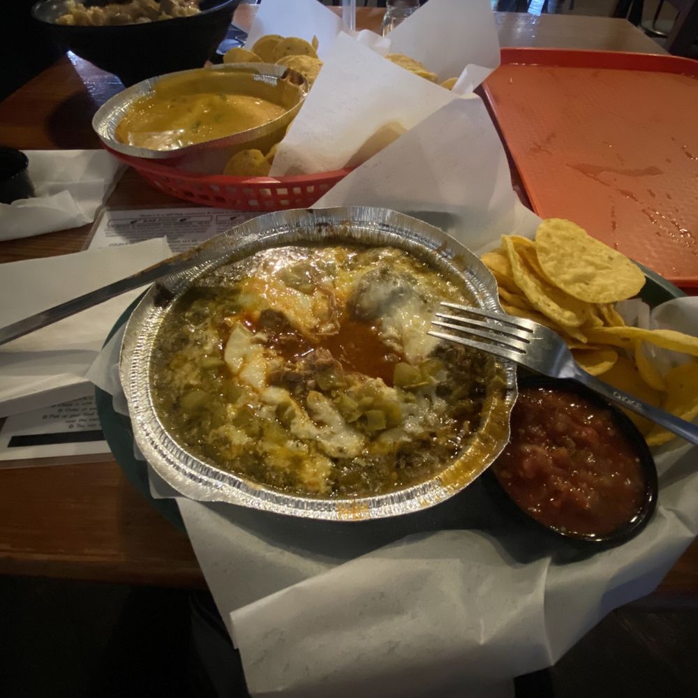 Hondo's - Green Chili Chicken Enchiladas - Bars Near Me - Fredericksburg, Texas