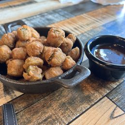 Fried okra appetizer Fried okra appetizer
