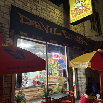 Devil Dawgs-Gold Coast - Outside seating - Hot Dogs Near Me - Chicago, Illinois Devil Dawgs-Gold Coast - Outside seating - Hot Dogs Near Me - Chicago, Illinois
