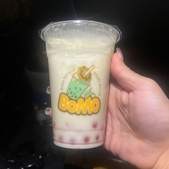 BoMo - Creamy avocado with popping strawberry bobas. - Bubble Tea Near Me - Tucson, Arizona