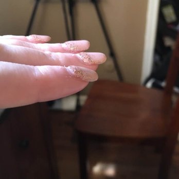 Angel Nails - Really thick and uneven. - Nail Salons Near Me - Chesapeake, Virginia