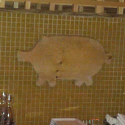 Indigenous Restaurant - Wood bar decor piece