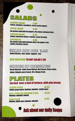 Menu photo 1 Gansett Wraps Storrs, CT