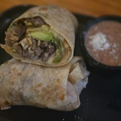 Surf and turf burrito