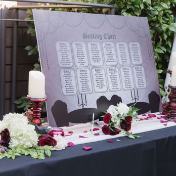 Oceanic Flowers - Welcome table adorned with bridesmaids bouquets - Florists Near Me - Huntington Beach, California Oceanic Flowers - Welcome table adorned with bridesmaids bouquets - Florists Near Me - Huntington Beach, California