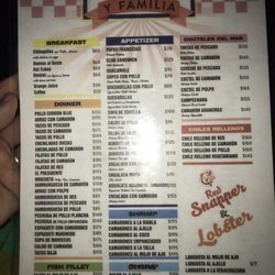 Mini Restaurante Chencho - Menu