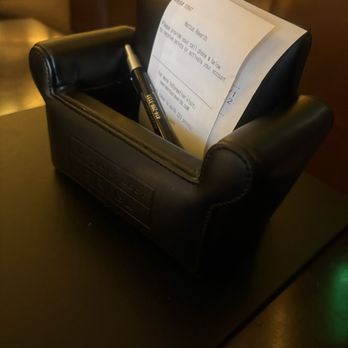 Mason Street Grill - The Bill comes in this cute chair - New American Near Me - Milwaukee, Wisconsin Mason Street Grill - The Bill comes in this cute chair - New American Near Me - Milwaukee, Wisconsin