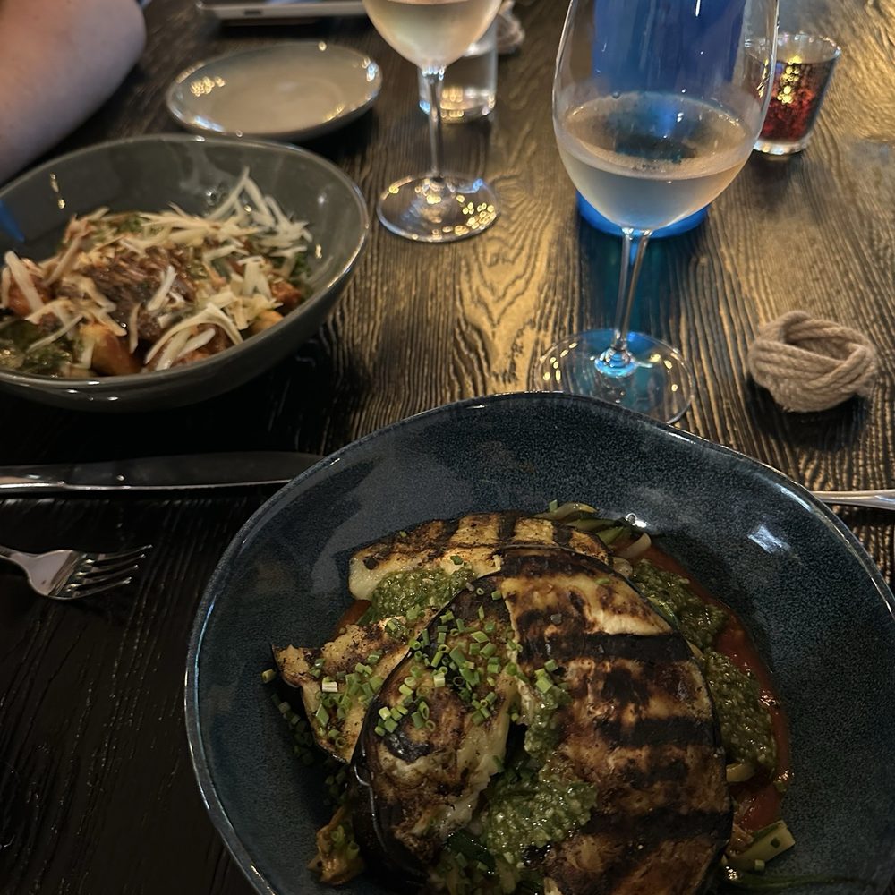 eggplant & short rib entrees