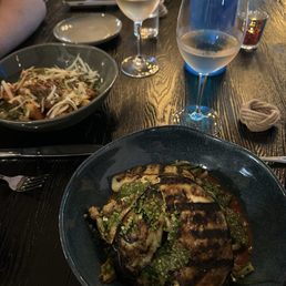eggplant & short rib entrees