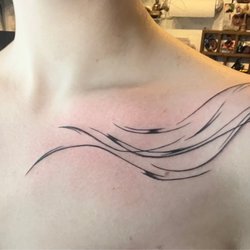 Heart in Mind Tattoo - Collar bone tattoo